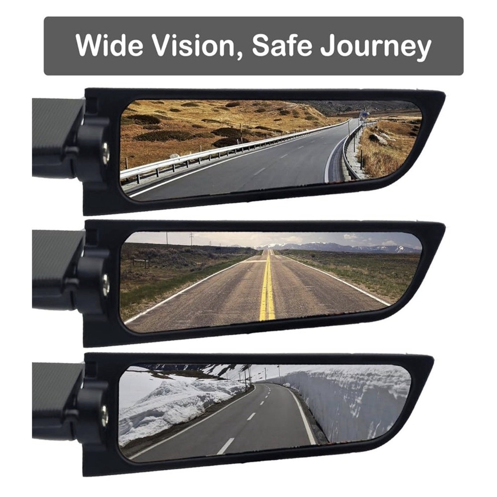 Motorcycle Mirrors Wing Rearview Mirrors Compatible Standard Model NEW